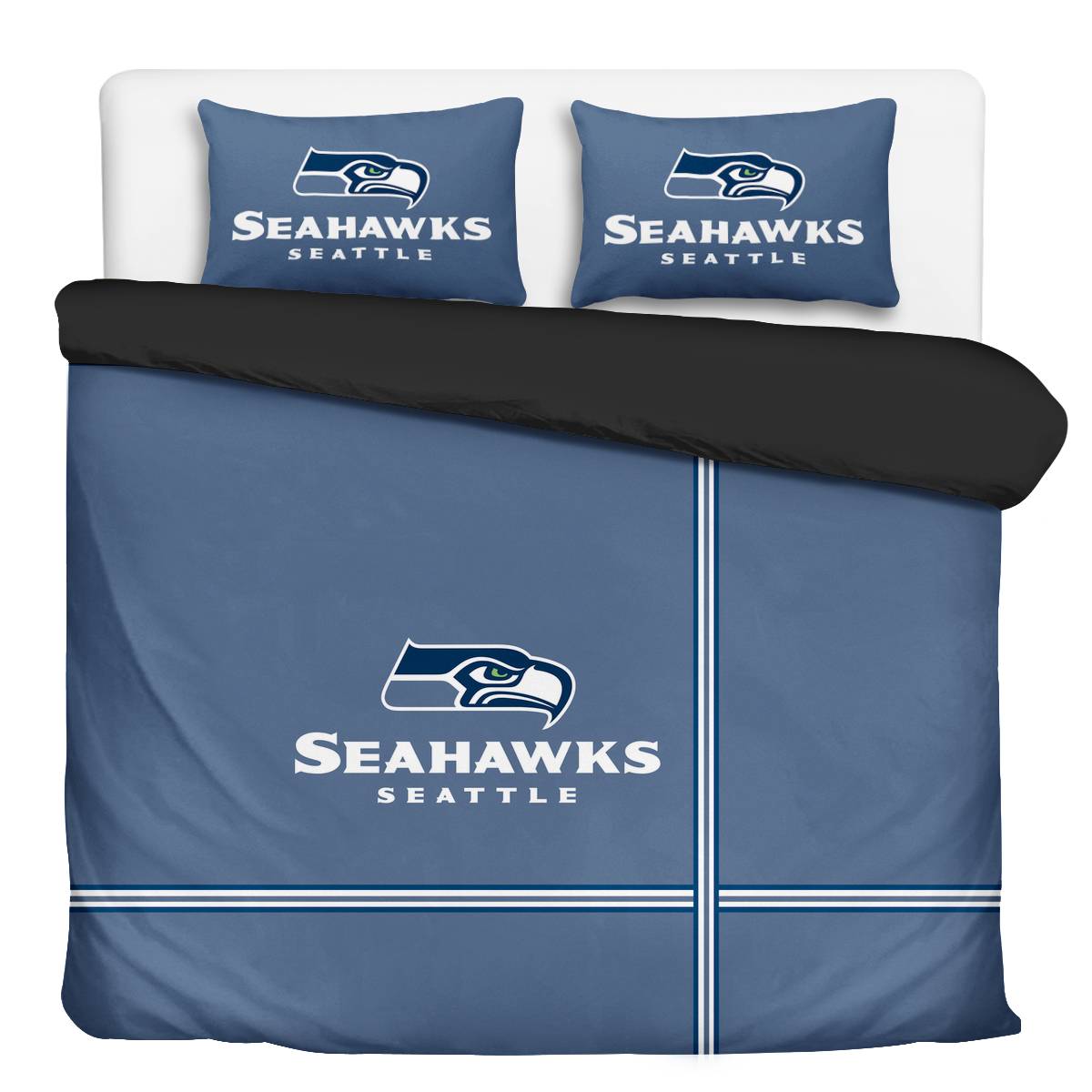 Seattle Seahawks 3-Piece Full Bedding 001